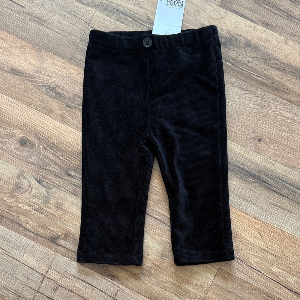 H&M Black Ribbed Velvet Kids Bottoms